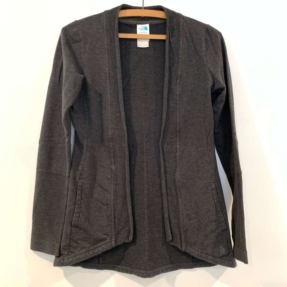 North Face XS Gray Cardigan Jacket